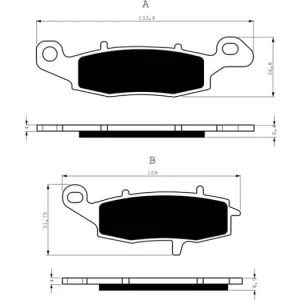 Limitovaná Edice Brzdové destičky GOLDFREN 104 AD 14437 797.A1.04