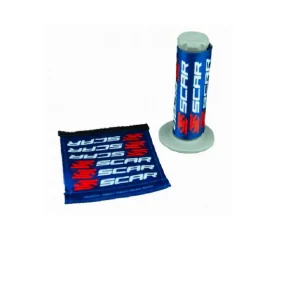 Doprava Zdarma SCAR závodní ochranné krytky na gripy barva světle modrá/bílá/červená