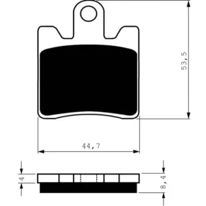 Tovární Cena Brzdové destičky GOLDFREN 147 AD 14524 797.A1.47