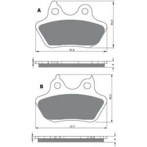 Cenový Hit Brzdové destičky GOLDFREN 244 S3 14755 797.S2.44