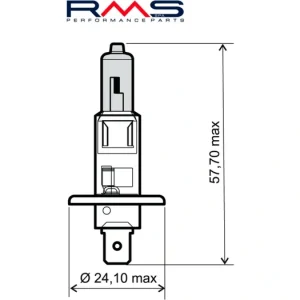 Žárovka RMS 246510035 12V 55W, H1 bílá RMS.246510035 Sleva
