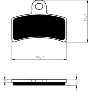 Brzdové destičky GOLDFREN 143 K5 14513 797.51.43 Novinka