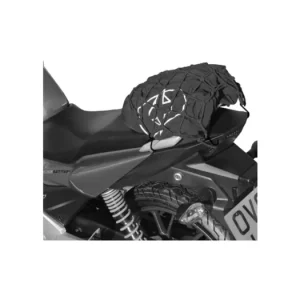 Pružná zavazadlová síť pro motocykly, OXFORD (38 x 38 cm, černá/reflexní) Akční Nabídka