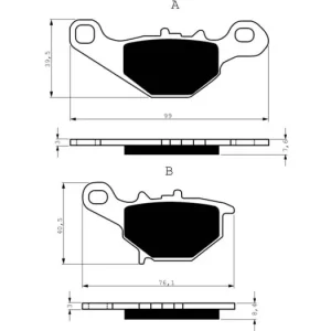 Přímo Od Výrobce Brzdové destičky GOLDFREN 109 AD 14451 797.A1.09