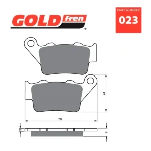 Výprodej Brzdové destičky GOLDFREN 023 AD 14238 797.A0.23