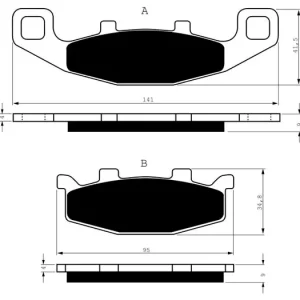 Celosvětová Doprava Brzdové destičky GOLDFREN 013 S3 14215 797.S0.13