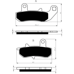 Oblíbený Brzdové destičky GOLDFREN 065 S3 14339 797.S0.65