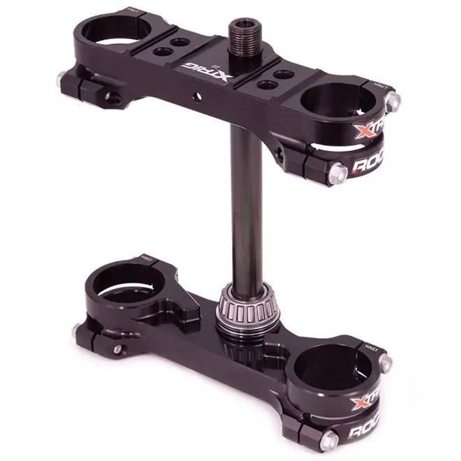 XTRIG vzpěry předního zavěšení ROCS TECH TRIPLE CLAMPS KTM SX 85 25-26; HUSQVARNA TC 85 25-26; GAS GAS MC 85 25-26 (OFFSET 14mm) barva černá Top Prodej