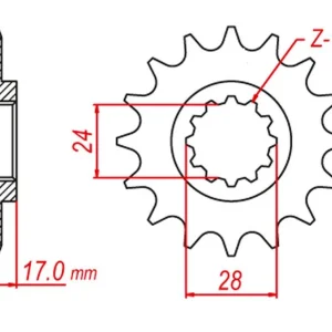 GROSSKOPF rozeta 408 43 HONDA CBR 600F 91-96, CB 900F (JTR302.43) Akční Cena