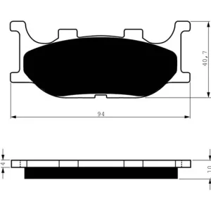 Brzdové destičky GOLDFREN 099 S33 STREET 46579 797.40.99 Doprava Zdarma