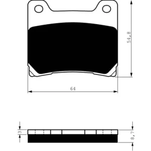 Brzdové destičky GOLDFREN 015 S33 STREET 46546 797.40.15 Poslední Šance