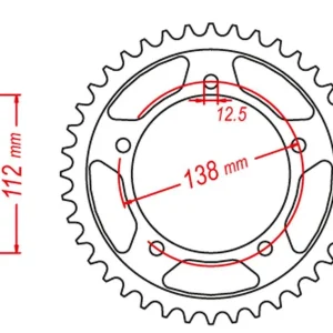 Aktuální GROSSKOPF rozeta ocelová 4357 47 HONDA XL1000V VARADERO 99-10
