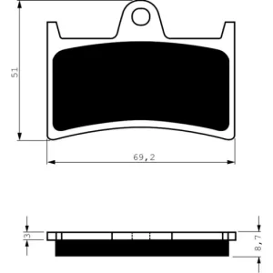 Brzdové destičky GOLDFREN 070 AD 14349 797.A0.70 Aktuální