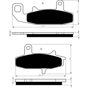 Must-Have Brzdové destičky GOLDFREN 036 S3 14274 797.S0.36