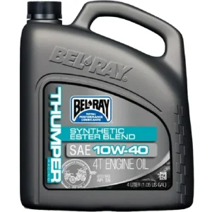 Motorový olej Bel-Ray THUMPER RACING SYNTHETIC ESTER BLEND 4T 10W-40 4 l Profesionální