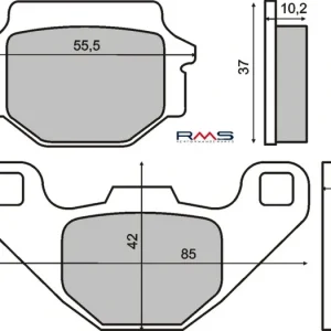 Brzdové destičky RMS 225101200 organické RMS.225101200 Tovární Cena