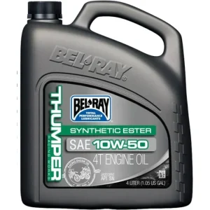 Vysoce Kvalitní Motorový olej Bel-Ray THUMPER RACING WORKS SYNTHETIC ESTER 4T 10W-50 4 l