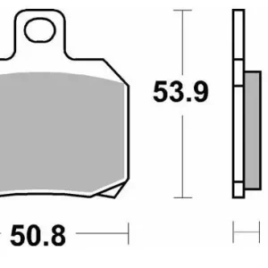 SBS brzdové destičky KH266 závodní karbonové TECH barva černá APRILIA 1000RSV zadní Nejlepší Cena