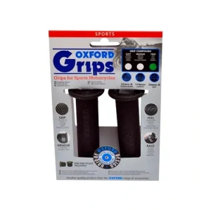 Novinka Gripy Sport, OXFORD (černá pryž, tvrdost pryže medium, na řidítka o průměru 22 mm, pár) M003-17