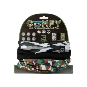 Akce Nákrčníky Comfy Camo, OXFORD (sada 3 ks)