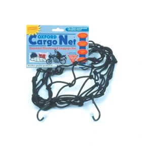 Pružná zavazadlová síť pro motocykly, OXFORD (30 x 30 cm, černá) Super Cena