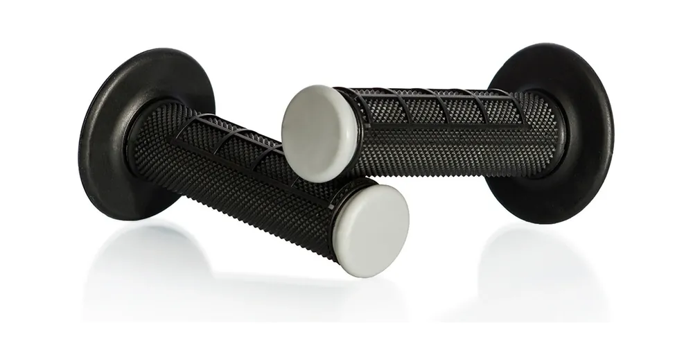 Motokrosové rukojeti MOTION STUFF ADVANCED černá/šedá (half-waffle) STF-201-2207 Nová Kolekce