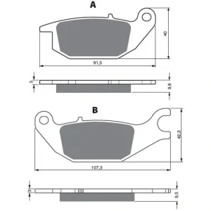 Exkluzivní Brzdové destičky GOLDFREN 221 AD 14697 797.A2.21