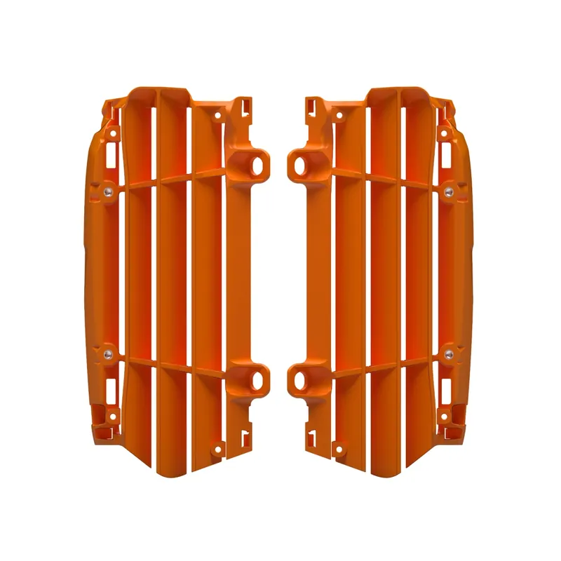 POLISPORT kryty chladiče (mřížky – kompletní) KTM SX/SXF/XC/XC-F 23-24; EXC/EXC-F/XC/XCF-W 24; HUSQVARNA TE/FE 24; GAS GAS MC/MC-F/EC/EC-F/EW-F/EX/EX-F 24 barva oranžová Autentický