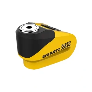 Zámek kotoučové brzdy Quartz Alarm XA10, OXFORD (integrovaný alarm, žlutý/černý, průměr čepu 10 mm) Nejlepší Cena