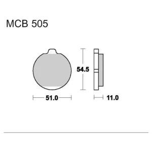 Záruka V Ceně Brzdové destičky LUCAS MCB 505 organické 1524 787.14.03