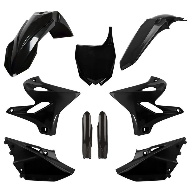 POLISPORT kompletní sada plastů (FULL KIT) YAMAHA YZ 125/250 15-20 v sadě tabulka přední (8678400002) i kryty tlumičů (8352000002) barva černá Výprodej