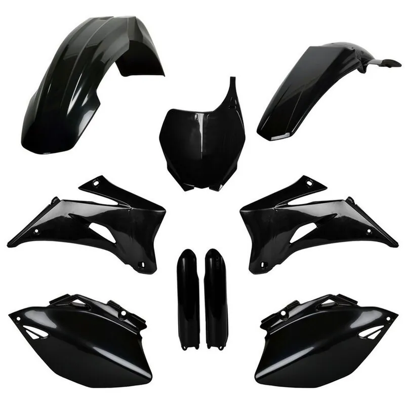 POLISPORT kompletní sada plastů (FULL KIT) YAMAHA YZ 250F 08-09; YZ 450F 08-09 v sadě tabulka přední (8658100004) i kryty tlumičů (8351400002) barva černá Hit Sezóny