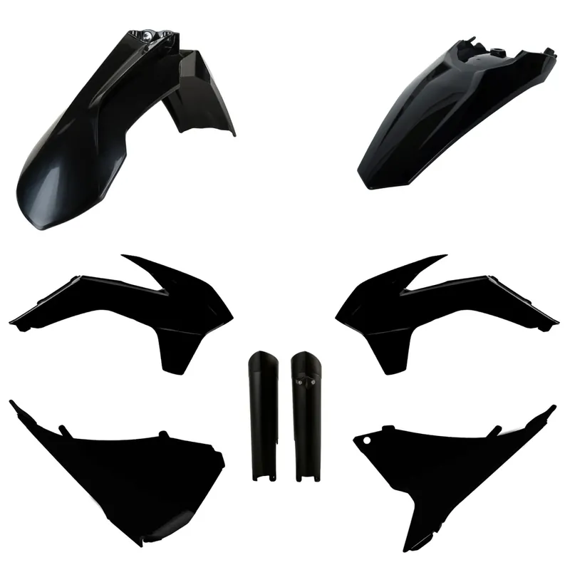 Nejlepší Volba POLISPORT kompletní sada plastů (FULL KIT) KTM EXC/EXC-F 14-15 v sadě kryty tlumičů (8398500003) barva černá