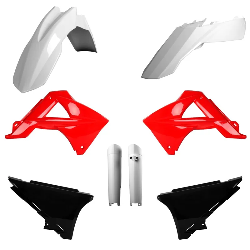 POLISPORT kompletní sada plastů (FULL KIT) GAS GAS EC/EC-E 125 11; EC/EC-E 200 11; EC/EC-E 250 11; EC-EC-E 300 11 EC/EC-F 11 v sadě kryty tlumičů (8398500006) barva bílo černo červená Nízká Cena