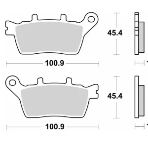 SBS brzdové destičky KH STREET PERFORMANCE (EXCEL) sintrované barva zlatá YAMAHA MXT NIKEN / NIKEN GT 18-24, TRACER 9 GT 23-24 (BD5-25806-00-00) Odeslání Ihned
