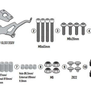 KAPPA upevnění štítu 9058AK ROYAL ENFIELD SUPER meteor 650 23-25 Doprava Zdarma