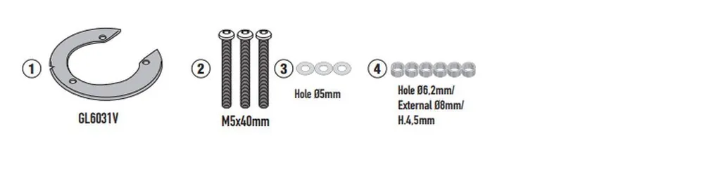 KAPPA držák brašen na nádrž KOVE 800 X PRO 24- Záruka V Ceně