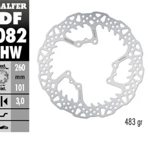 GALFER přední brzdový kotouč HONDA CRF 250R 15-24; CRF 450R 15-24 (260X101X3mm) SHARK ENDURO MX Luxusní