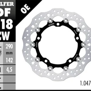 GALFER brzdový kotouč plovoucí přední 290mm KAWASAKI ZX-4RR 24- (290X142X4,5mm) Výprodej