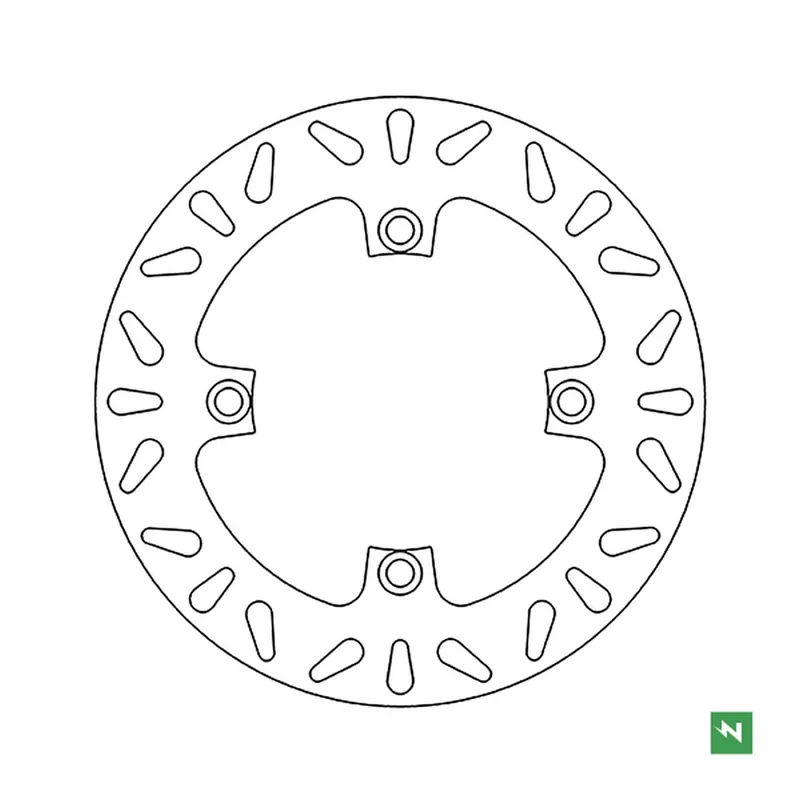 Odeslání Ihned NEWFREN brzdový kotouč zadní HONDA CBF 500/600/1000; CBR 600F 11-13; CBF1000 06-16 (240X116X5) (4X10,5mm)