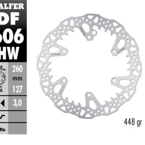 GALFER přední brzdový kotouč KTM SX/EXC/SX-F/EXC-F 93-25; GS/MX/LC4 93-25; GAS GAS EC/EC-F/MC/MC-F 21-25; HUSQVARNA TC/TE/TX/FC/FE/FS 14-25; HUSABERG TE/FE/FC/FX 04-16; TRIUMPH TF 250X 24 (260X127X3mm) SHARK ENDURO MX Záruka V Ceně