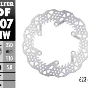 Poslední Šance GALFER brzdový kotouč zadní KTM SX/EXC/SX-F/EXC-F 93-23; GS/MX/LC4 93-23; GAS GAS EC/EC-F/MC/MC-F 21-24; HUSQVARNA TC/TE/TX/FC/FE/FS 14-24; HUSABERG TE/FE/FC/FX 04-16; TRIUMPH TF 250X 24 (220X110X5mm) SHARK ENDURO