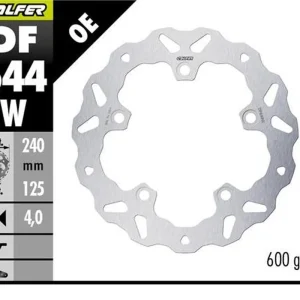 Luxusní GALFER brzdový kotouč zadní KOVE 800X PRO 23-25 (WAVE FIXED) (240X125X5mm)