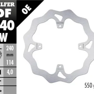 GALFER brzdový kotouč zadní TM závodní MX 125-530 15-21, EN 125-530 15-21, SMR 450/530/660 15- (240X114X4mm) (4X6,25mm) WAVE Limitovaná Edice