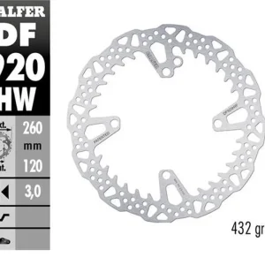 Akční Cena GALFER přední brzdový kotouč SHERCO SE 125 21-24; 250SE/SEF 14-24; 300SE/SEF 14-24; 450SEF 15-24 (260X120X3mm) SHARK ENDURO MX