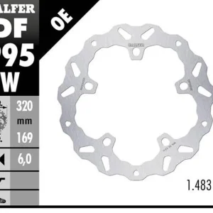 Speciální Cena GALFER přední brzdový kotouč HARLEY-DAVIDSON (320X169X6) (WAVE)