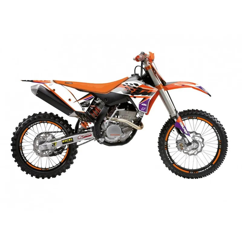 BLACKBIRD sada samolepek (dýhy) KTM EXC/EXC-F 08-11, SX/SX-F 125 07-10 DREAM 5 barva oranžová černá Nejprodávanější