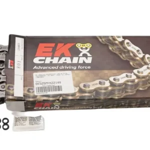 Akce EK hnací řetěz EK520MVXZ2 112 QX-RING (DO 1000ccm) (112-článků) (40,0KN) vyrobeno v Japonsku nýtovací spojka