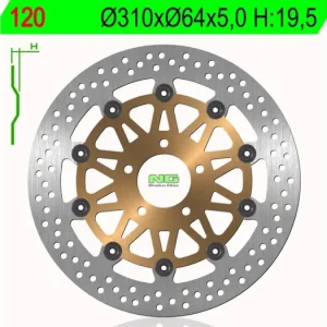 Garance Vrácení Peněz Brzdový kotouč NG 120 DIS120 210.120