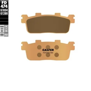 GALFER brzdové destičky KH607 sintrované barva zlatá SCOOTER Top Prodej